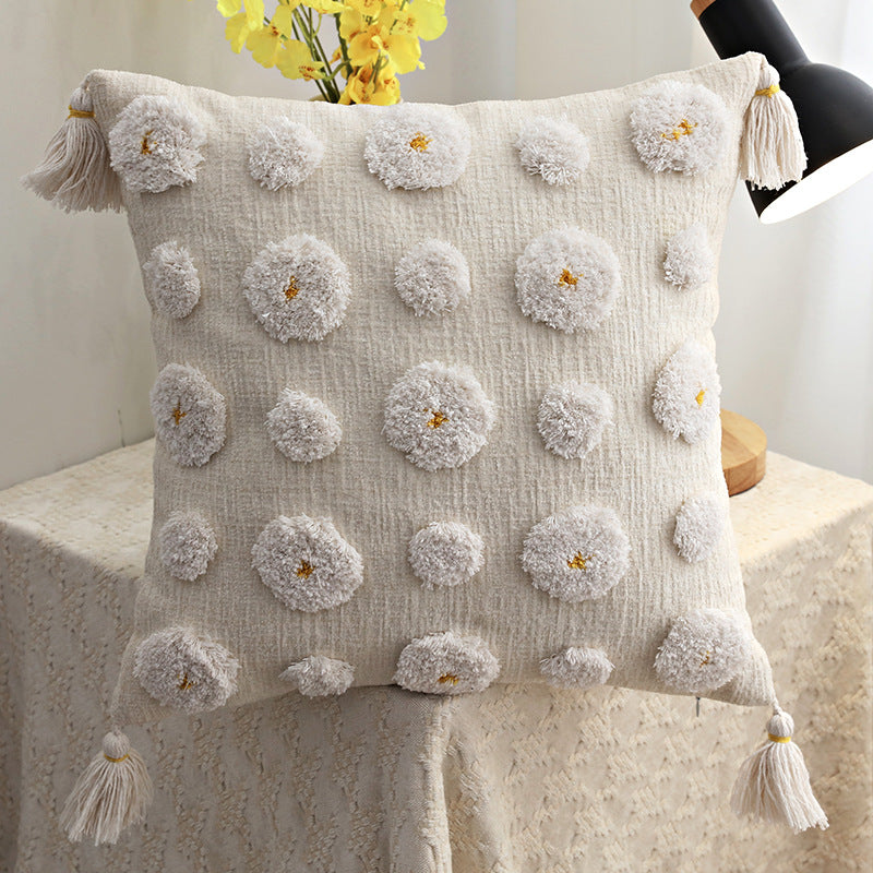 Homestay Style Luxury Tufted Pillow Sofa Cushion