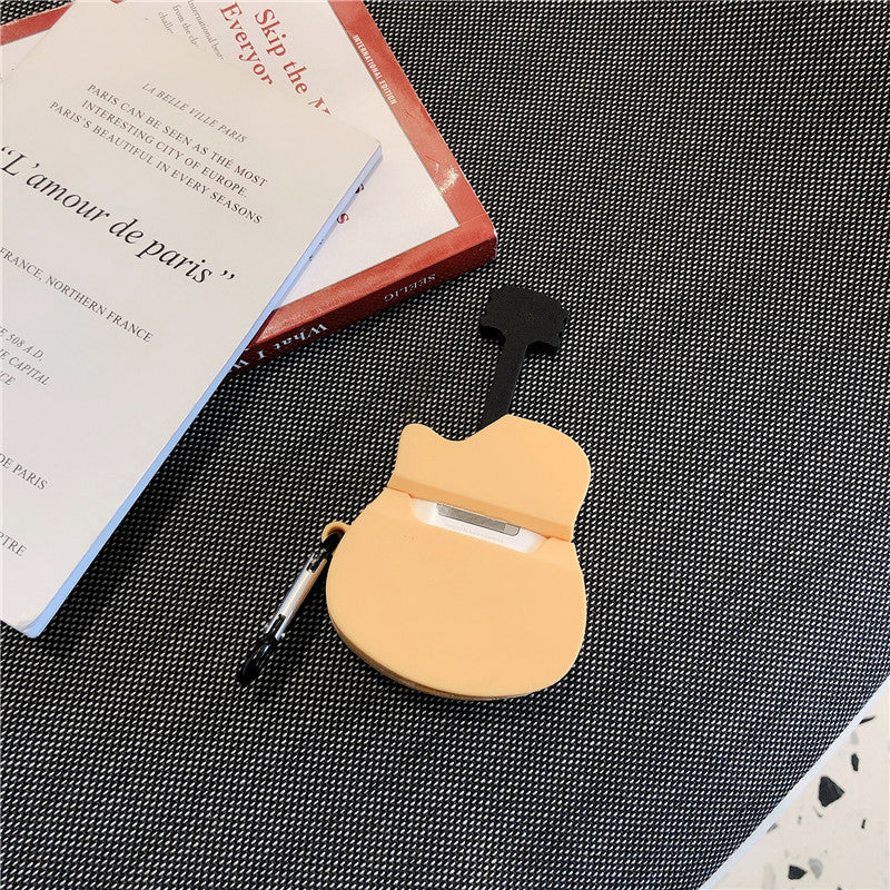 Compatible with Apple, Airpods Headphone Cover Stereo Guitar Wireless Bluetooth Protective Shell