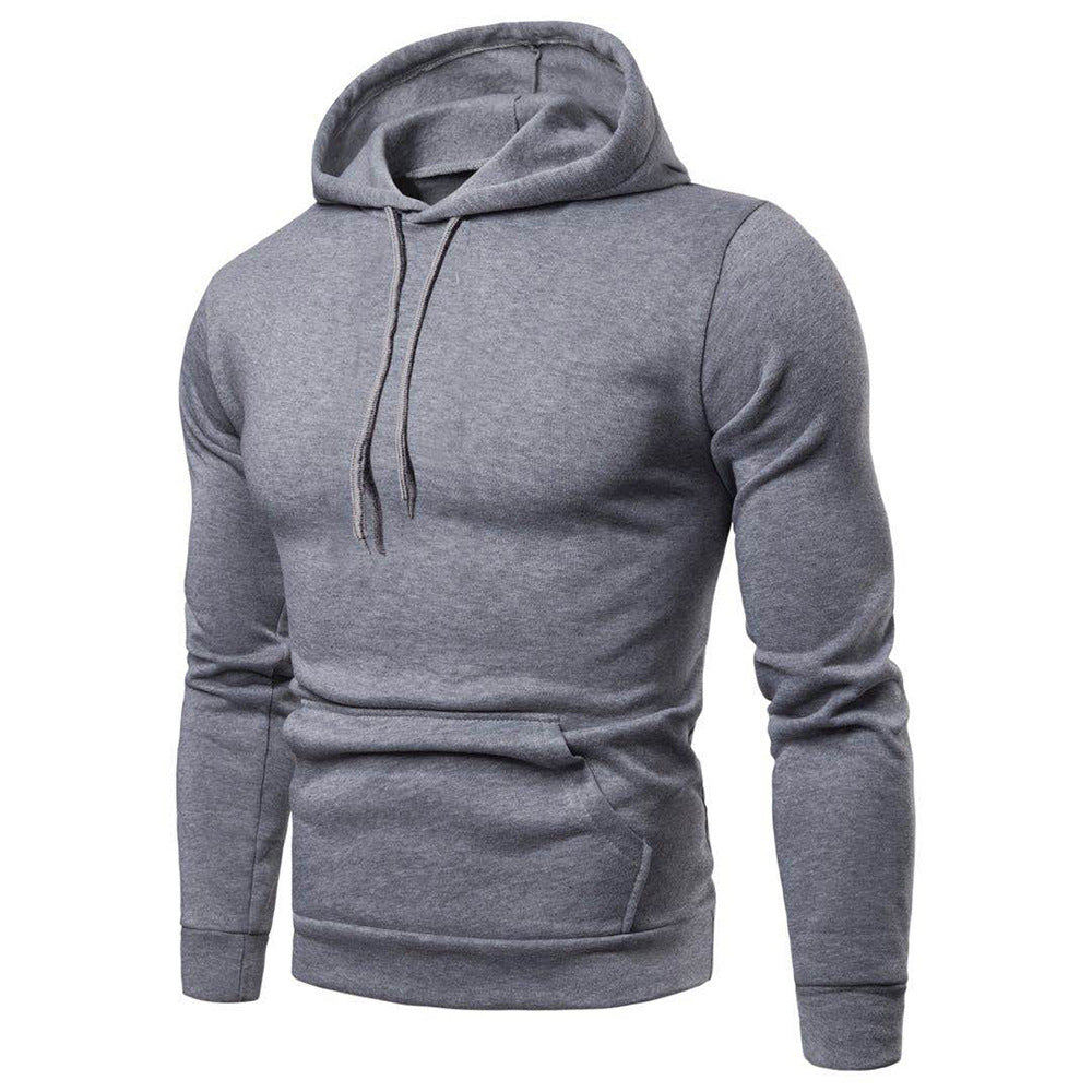 Casual Fashion Plus Size Solid Color Hooded Sweater