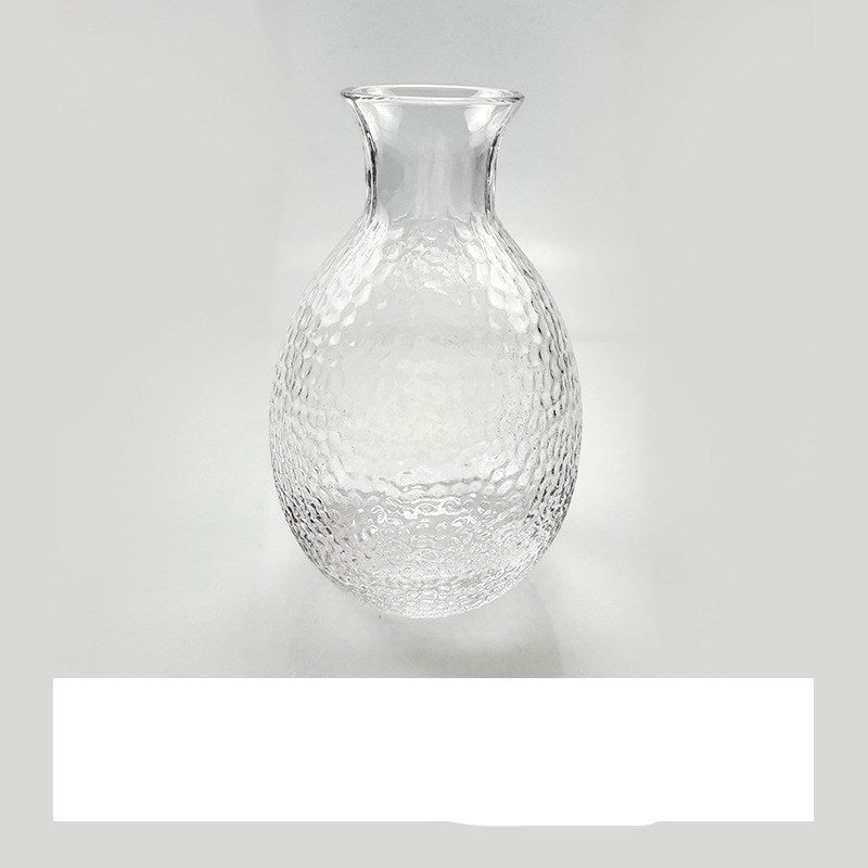 Japanese Sake Pot Set Golden Edge Glass Sake Bottle Set Rice Wine Vodka Wine Cup Flasks Liquor Glasses