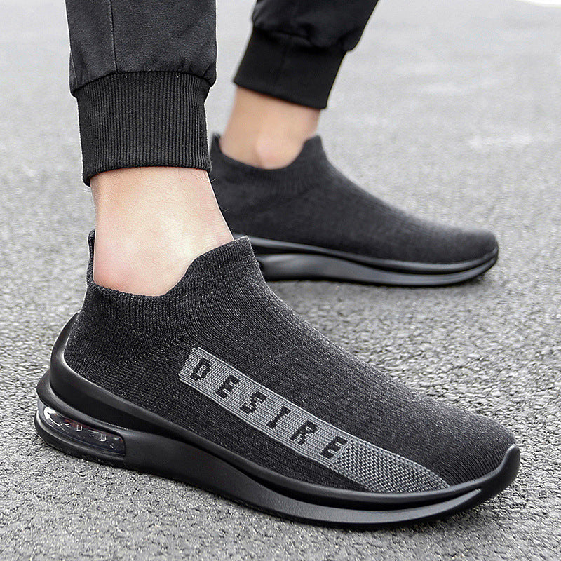 Round-Toe Flying Socks, Air Cushion Shoe Covers, Low-Top Casual Shoes