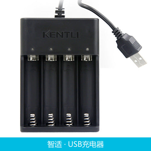 USB charger for rechargeable lithium battery