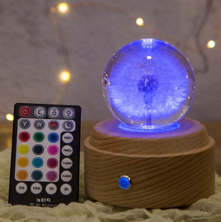 Give Girls A Gift Dandelion Crystal Ball Music Box Music Box Wooden Music Box Dandelion Music Box Birthday