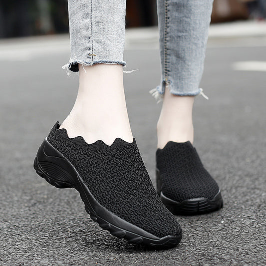 Summer Old Beijing Cloth Shoes Women Mesh Surface Breathable Mother Shoes - FLIPSTYLEZLLC