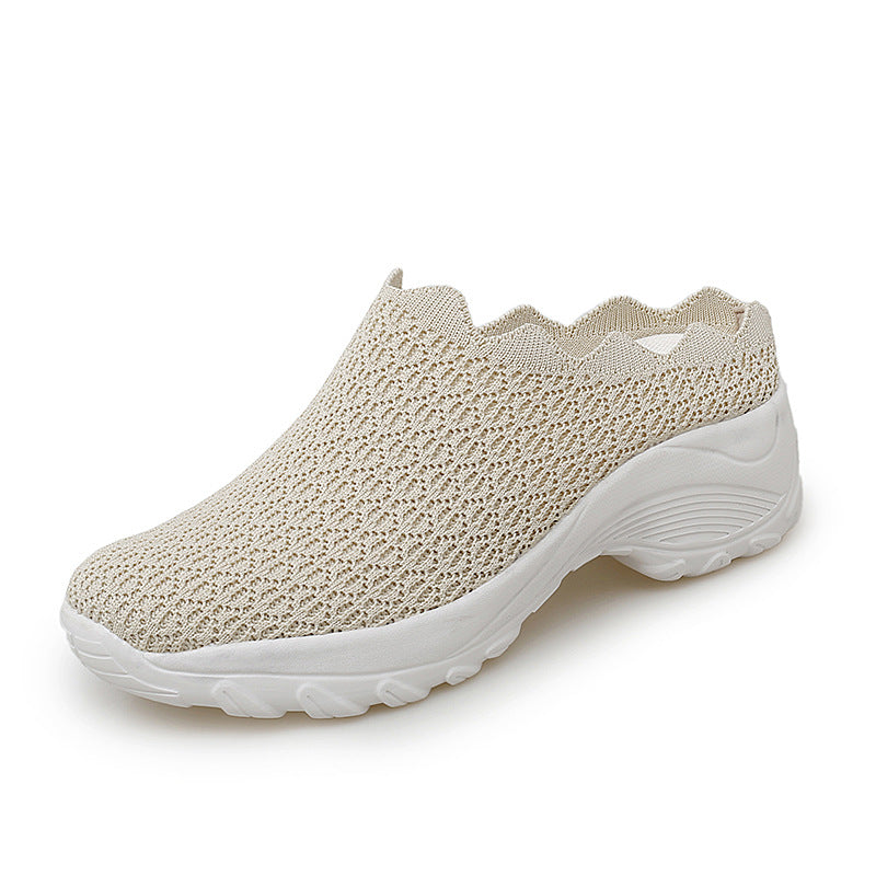 Summer Old Beijing Cloth Shoes Women Mesh Surface Breathable Mother Shoes - FLIPSTYLEZLLC