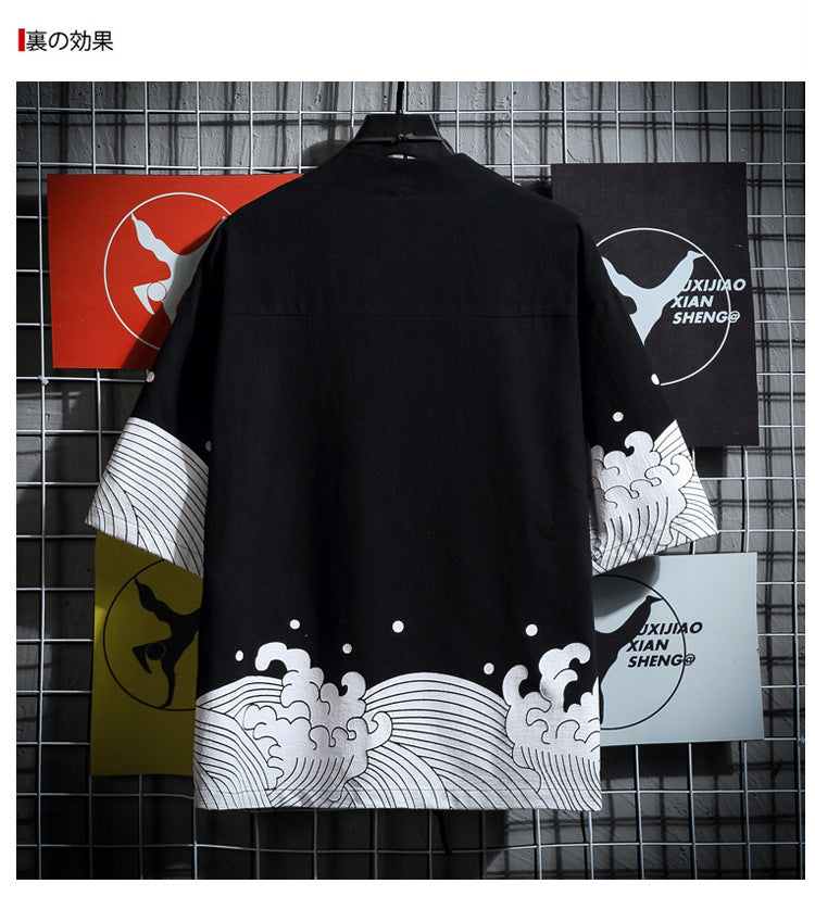 MEN'S SUMMER CARDIGAIN Products Casual Loose Cotton Large Size Men's AUTHENIC