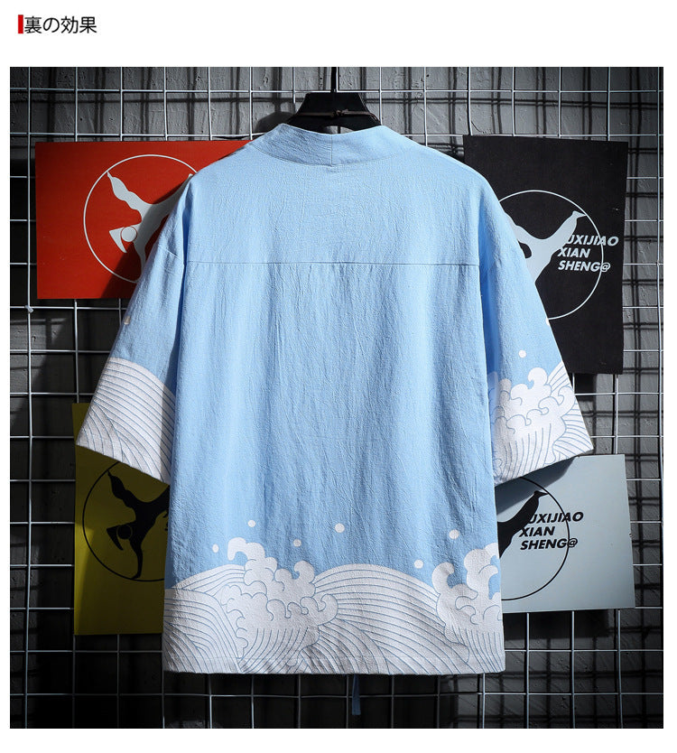 MEN'S SUMMER CARDIGAIN Products Casual Loose Cotton Large Size Men's AUTHENIC