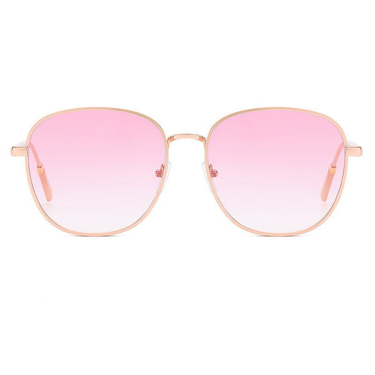 Personalized Sunglasses Fashion Metal Thick Edge Carved Sunglasses