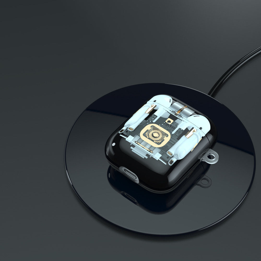 Compatible with Apple, Compatible with Apple , Suitable For AirPods Steampunk Mechanical Earphone Cover Apple 1 2 Generation Bluetooth Creative Imd Soft shell Protective Cover