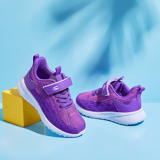 New Children'S Sports Shoes Flying Woven Boys Casual Breathable Shoes Girls