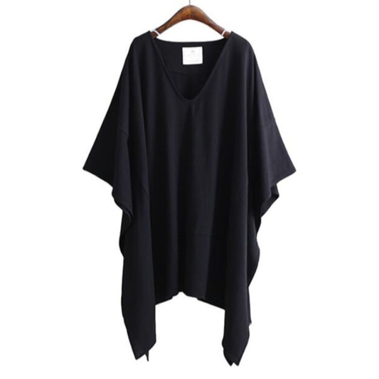 Loose Plus Size Women's Bat Sleeve Top