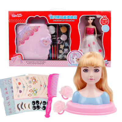 Girl Princess Makeup Box Set Graffiti Painting Board Children's Cosmetics