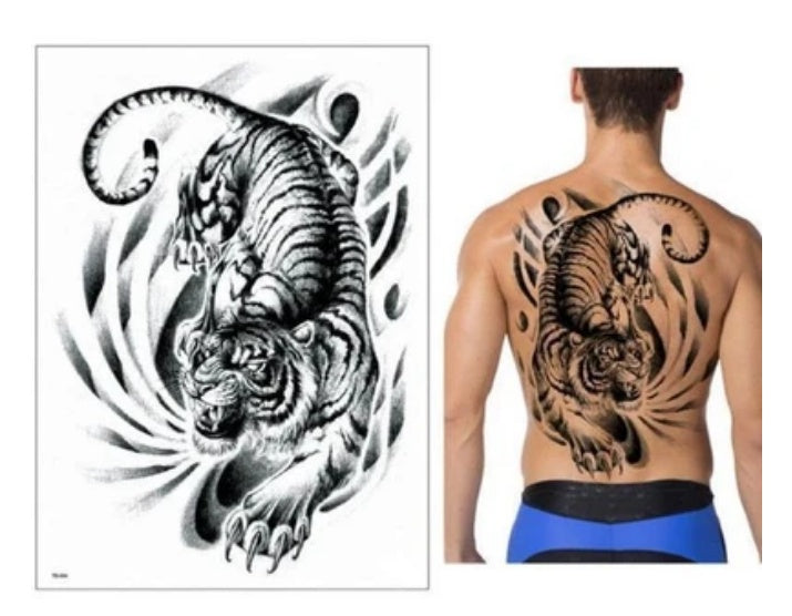 Oversized Full Back Tattoo Stickers Waterproof And Eco-friendly Tattoo Stickers On The Back Can be customized