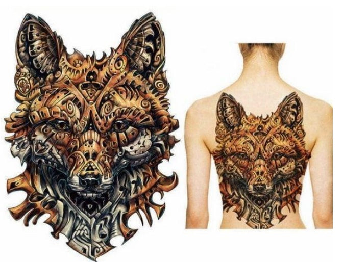 Oversized Full Back Tattoo Stickers Waterproof And Eco-friendly Tattoo Stickers On The Back Can be customized