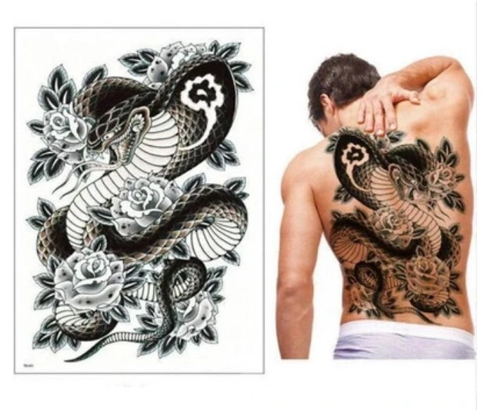 Oversized Full Back Tattoo Stickers Waterproof And Eco-friendly Tattoo Stickers On The Back Can be customized