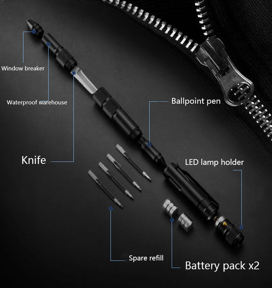 Multifunctional Defense Pen Car Escape Broken Window Tool Gift Pen Legal Self-Defense Device Cross-Border Product