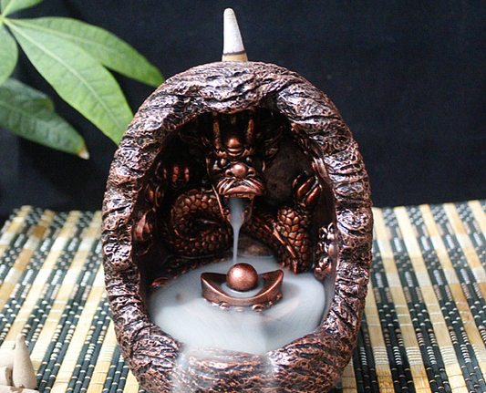 Qianlong Smoke Backflow Tower Incense Burner Personalized Tea Ceremony Supplies