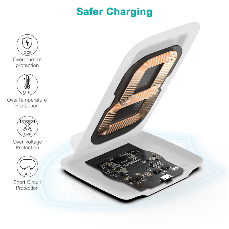 Android Mobile Phone Horizontal And Vertical Desktop Wireless Charger