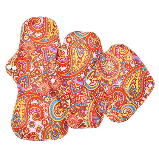 Leak-Proof Bamboo Charcoal Sanitary Napkins Washable Aunt'S Towel