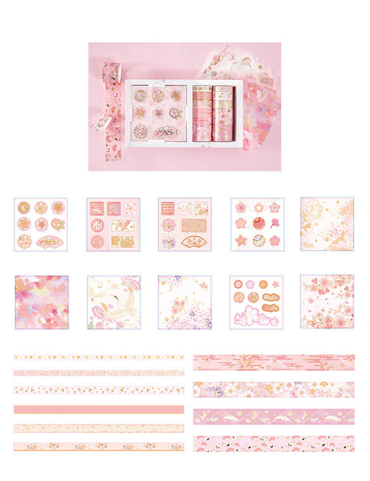 Tape Sticker Gift Box 10X10 Heming Star Series 4 Styles