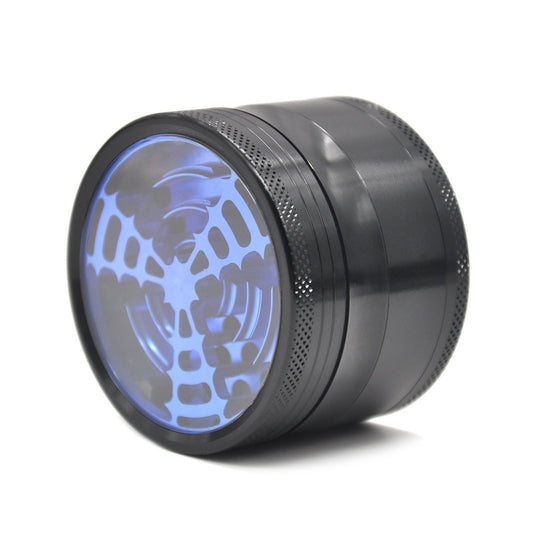 Cool Aluminum Alloy Skylight Wifi Signal Logo Tooth Smoke Grinder Metal Grinder