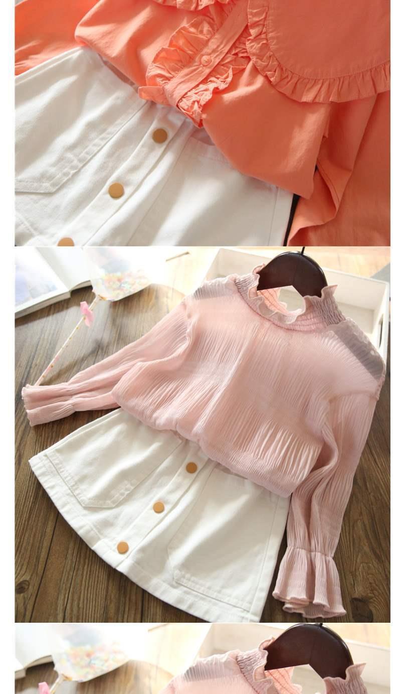 Foreign Girl''s Candy Color Versatile Cotton Small Waist Skirt Korean