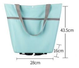 Pull Cart Shopping Food Organizer Trolley Bag On Wheels Bags Folding Portable Shopping Bags Buy Vegetables Bag Tug Package