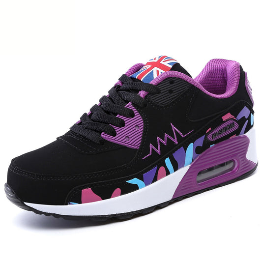 New Women'S Shoes Cushion Shoes Sports Casual Shoes Korean Student Single Shoes Travel Shoes Flat Shoes Women - FLIPSTYLEZLLC