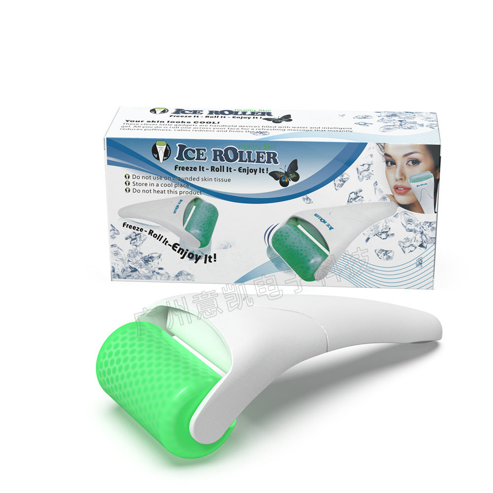 Ice Roller White Green Purple Blue Powder Plastic Massager OEM Customized Yikai Microneedle