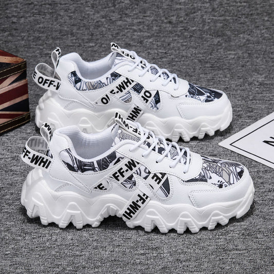 New Red Daddy Shoes Men's Shoes Summer Authentic Breathable with creative Retro Fonts