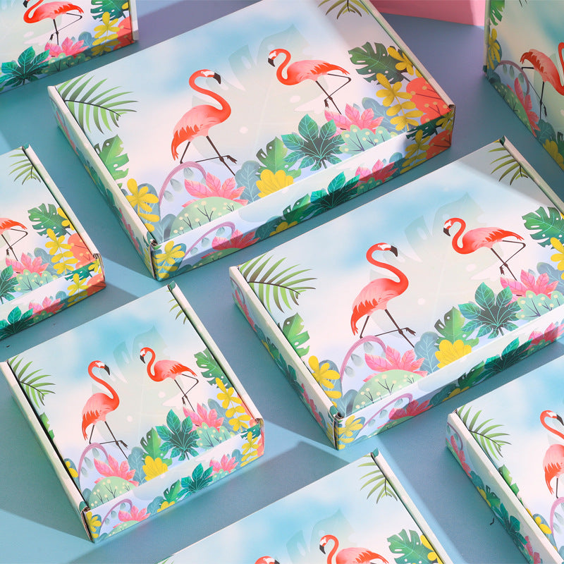 Color Gift Airplane Box Carton Extra Hard Express Box Hanfu Packaging Box