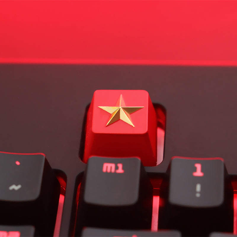 Keystone Customized Personalized Relief Zinc Aluminum Alloy Metal Keycap Mechanical Keyboard Height Button 68 Yuan File