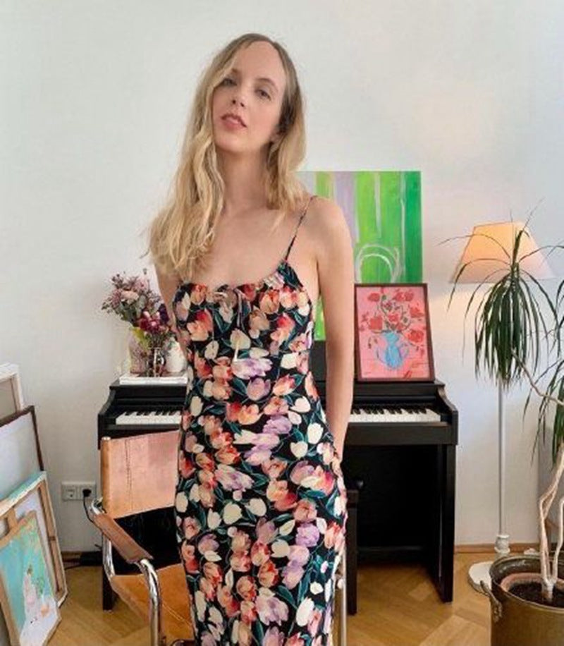New Romantic Tea Break Dress Female Xia Chun Lust Wind Suspender Skirt Hot Girl Dress 30285