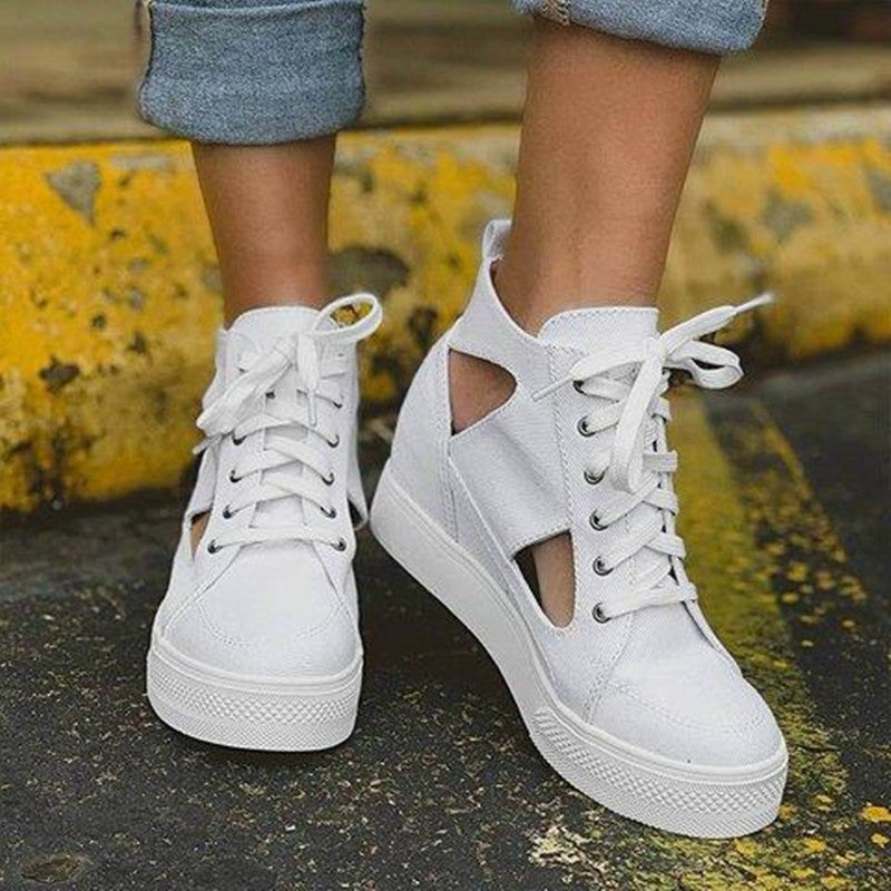 Increased Platform Casual Shoes Women - FLIPSTYLEZLLC