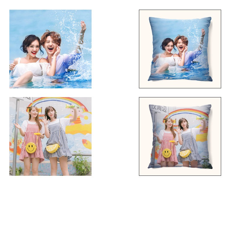 No Core To Map Custom Photo Napping Lumbar Pillow