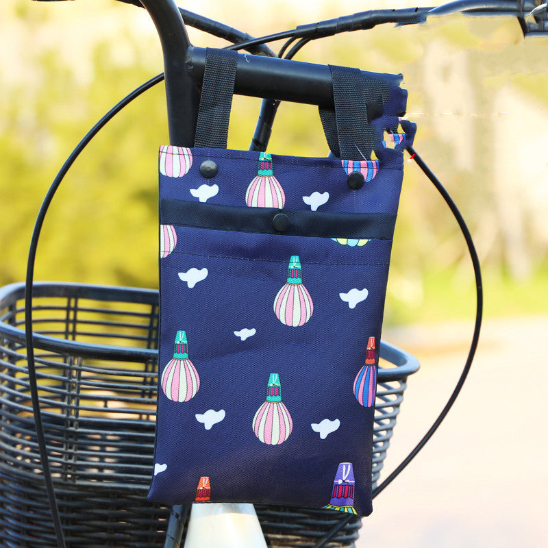 Scooter Storage Bag Handle Bag Front Waterproof Mobile Phone Bag Bicycle Storage Storage Bag
