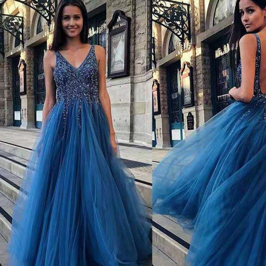 Deep V Club WeDDing DreSS Slim Women DreSSeS Office Printing