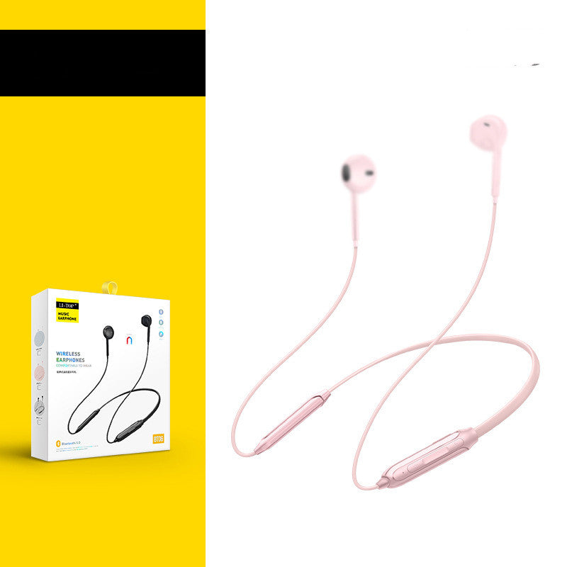 Hanging Neck Bluetooth Headset Binaural Sports Running Mobile Phone Wireless