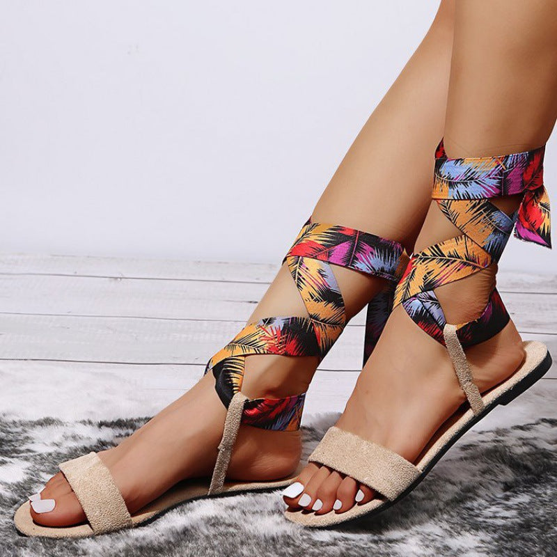European And Beautiful Women Shoes Roman Beach Sandals - FLIPSTYLEZLLC