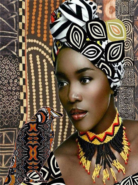 Diamond Painting New Product African Woman Rhinestone Diamond Embroidery