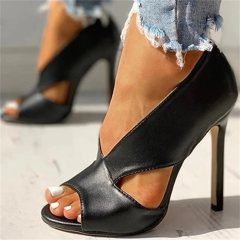 Women's shoes 4 large size sandals high heels sexy fine heel women shoes - FLIPSTYLEZLLC
