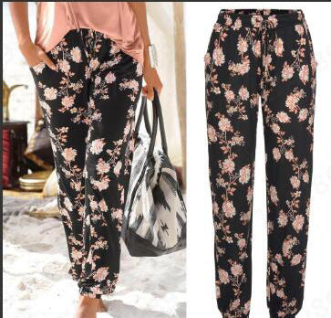 Casual explosions printed pants