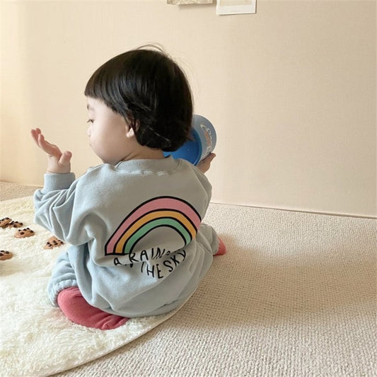 Children's Sweater Set Pullover Top Pants Casual Fashion Sportswear
