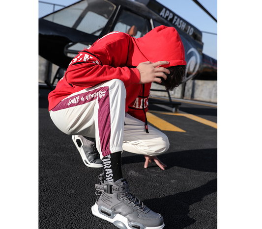 New spring and autumn couples tide high shoes Korean version of the wild sports shoes women hip-hop thick bottom shoes men - FLIPSTYLEZLLC