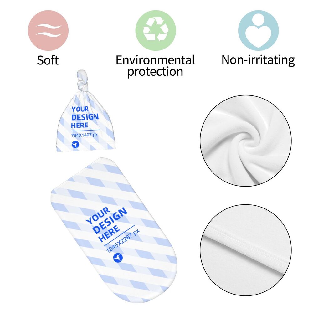 Create Your Own Adjustable Newborn Swaddle Bag Beanie Hat