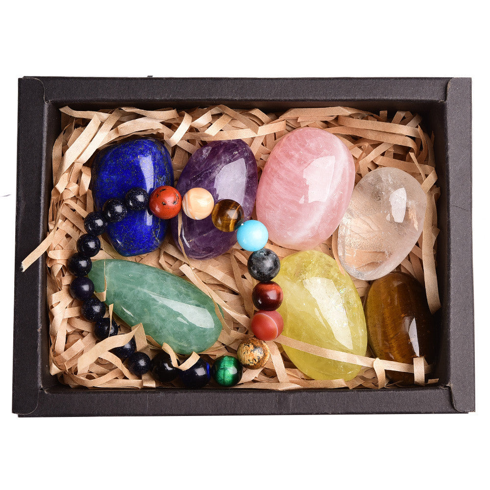 Rough polished bracelet exquisite gift box set