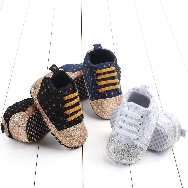 Baby sequined stars toddler shoes