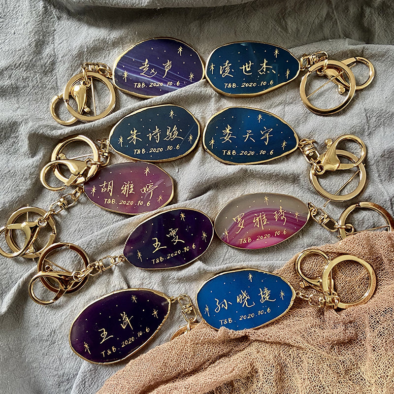 Agate Stone Wedding Brand Custom Pendant