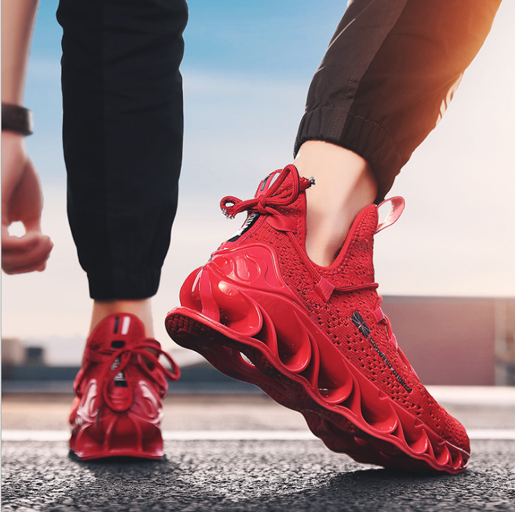 All Red Mesh Sports shoes running Unisex shoes