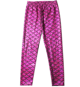 Children's leggings fish scale leggings